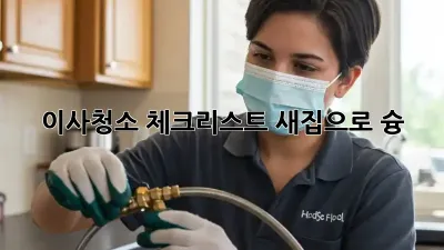 이사청소 체크리스트: 새집으로 슝! ✨
